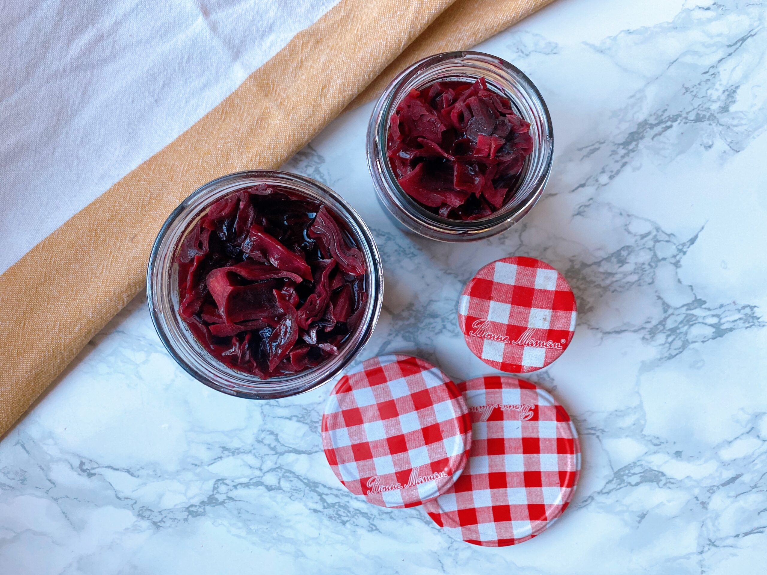 Des pickels de chou rouge à vous faire rougir de plaisir ! Le Jardin